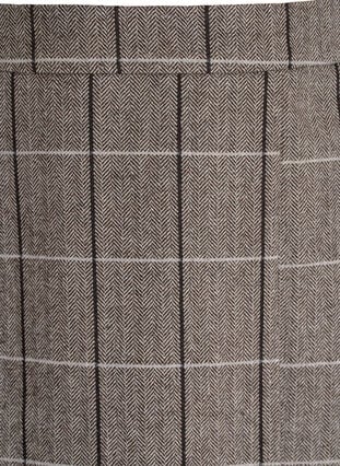 Zizzi Rutete skjørt, Dark Grey Check, Packshot image number 2