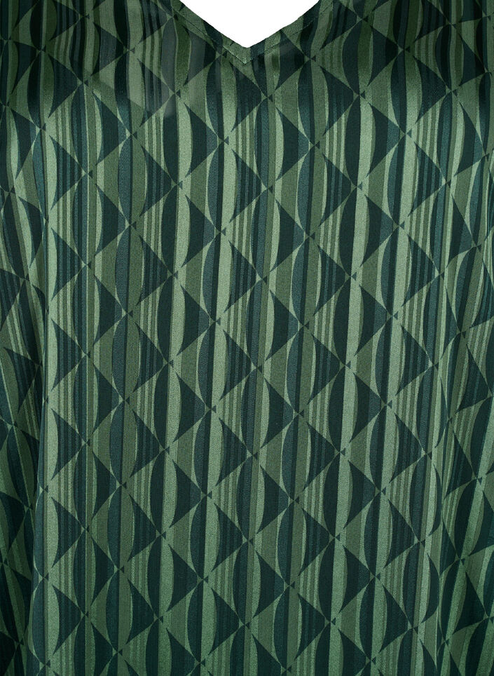 Langermet kjole med V-hals og print, Scarab AOP, Packshot image number 2