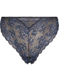 G-streng med kontrastfarget blonde, Black w Blue 