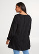 Løs tunika med v-hals, Black, Model image number 1
