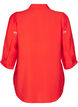 Bluse med 3/4-ermer og blomsterbroderi, Flame Scarlet, Packshot image number 1