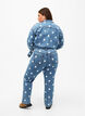 Høy midje Gemma jeans med tusenfryd, Blå, Model image number 1