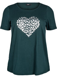 FLASH - T-skjorte med motiv, Scarab Silver Hearts