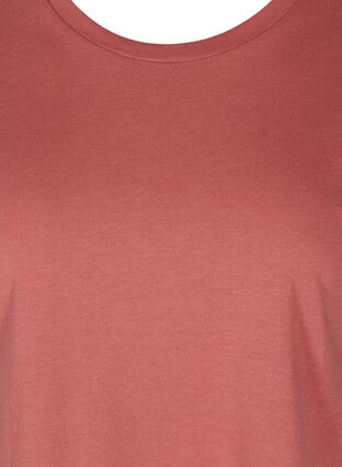 T-skjorte i bomullsmiks, Faded Rose Mel., Packshot image number 2