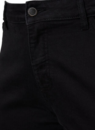 Ellen bootcut jeans med høyt liv, Black, Packshot image number 2