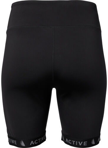Tettsittende treningsshorts, Black, Packshot image number 1
