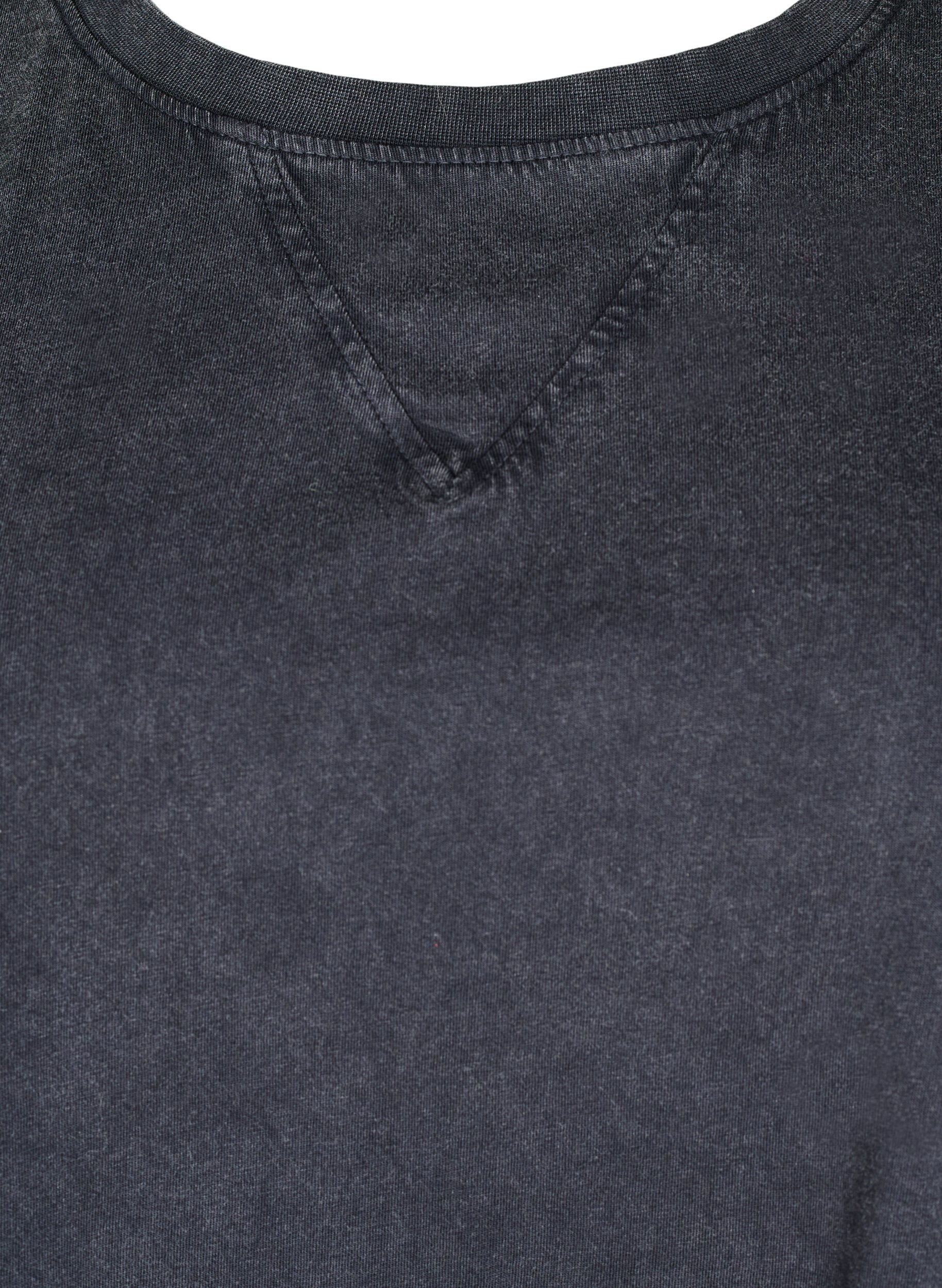 Zizzi Boxy T-skjorte i organisk bomull, Gr&aring;, Packshot image number 2