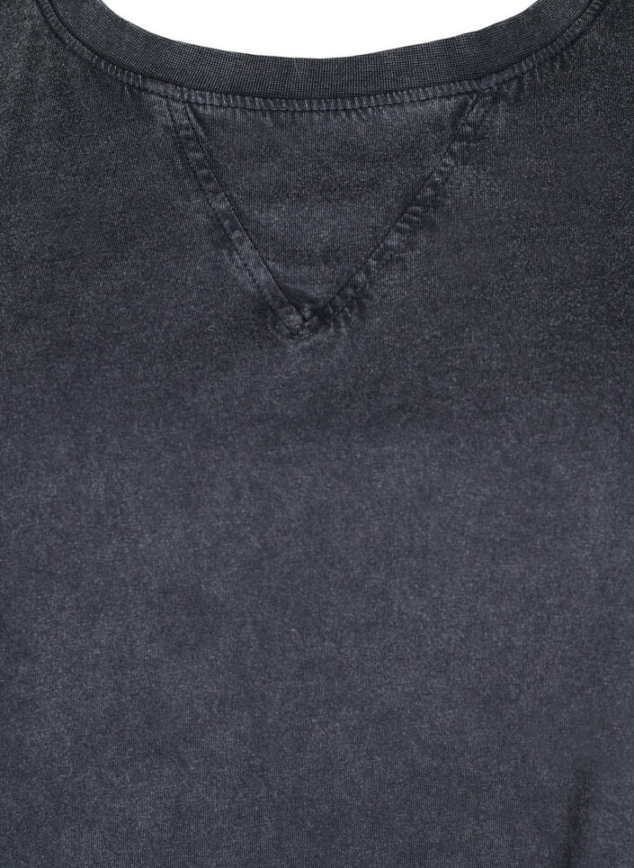 Boxy t-skjorte i økologisk bomull, Grå, Packshot image number 2