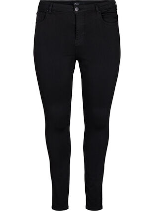 Stay black Amy jeans med høyt liv, Black, Packshot image number 0