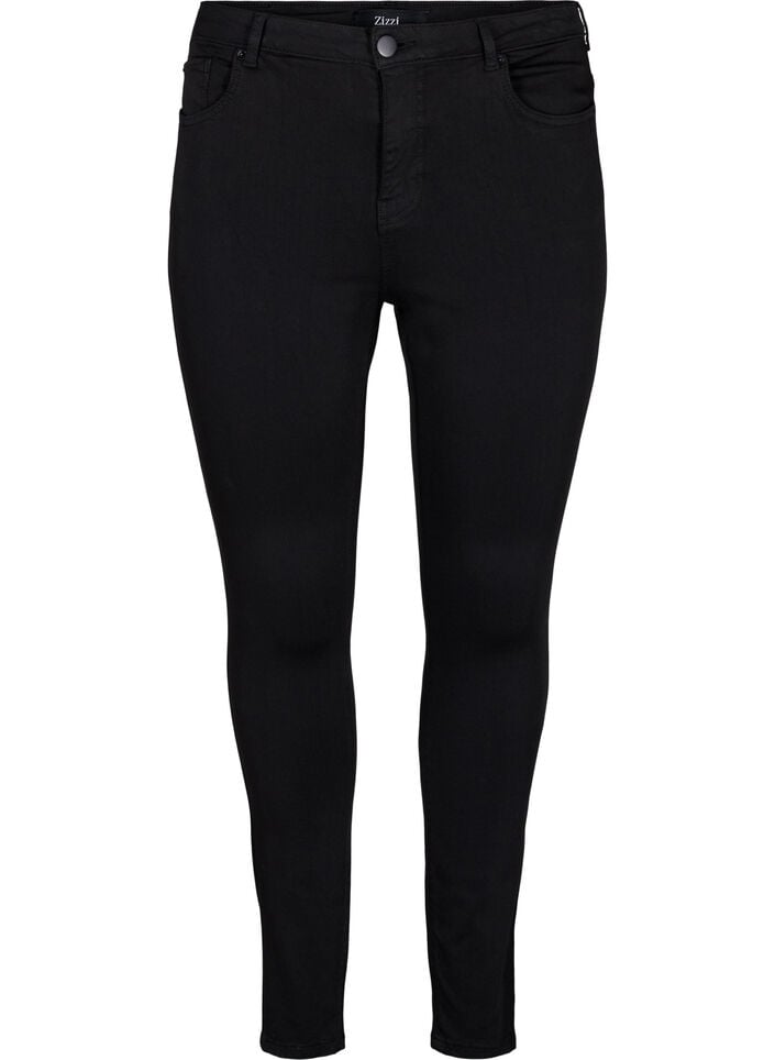 Stay black Amy jeans med høyt liv, Black, Packshot image number 0