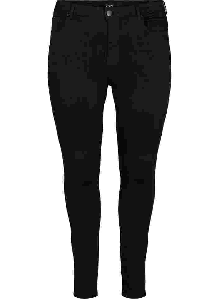 Stay black Amy jeans med høyt liv, Black, Packshot image number 0