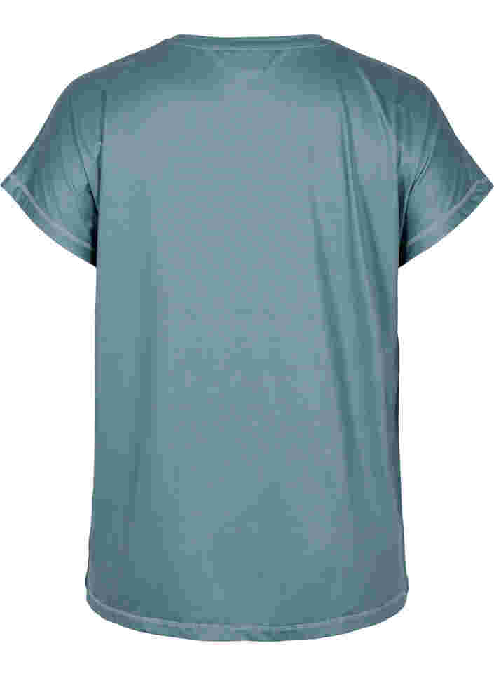 Ensfarget t-skjorte til trening, Dark Forest, Packshot image number 1