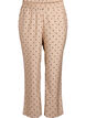 Bukser med polkadotter og straight fit ben, Beige, Packshot image number 0