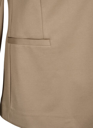 Zizzi Enkel blazer med knappelukking, Silver Mink, Packshot image number 3