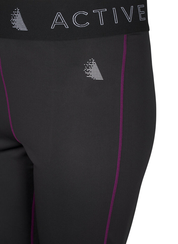 Baselayer-bukser med kontrastdetaljer, Black w. Charisma, Packshot