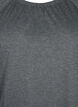 Stripete bluse med 3/4 ermer, Dark Grey Melange, Packshot image number 2