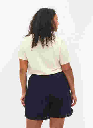Shorts med strukturmønster, Navy Blazer, Model image number 1