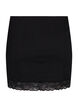 2-pakk toppforlenger med blondekant, Black/Black, Packshot image number 1