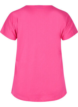Løs T-skjorte i bomull med korte ermer, Beetroot Pur Faith, Packshot image number 1