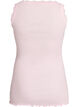 Topp med blondekant, Rosa, Packshot image number 1