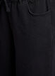 Loose fit-jeans med elastisk linning og snøring, Svart, Packshot image number 2
