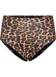 Bikinitruse med høyt liv og leopardmønster, Leopard Print