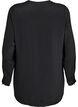 FLASH - Skjortebluse med lange ermer, Svart, Packshot image number 1