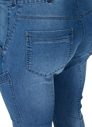 Zizzi Sanna jeans, Blue denim, Packshot image number 3