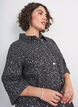Denimkjole med paljetter og 3/4-ermer, Svart, Model image number 3
