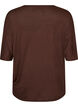 Loose fit T-skjorte i viskose jersey, Brun, Packshot image number 1