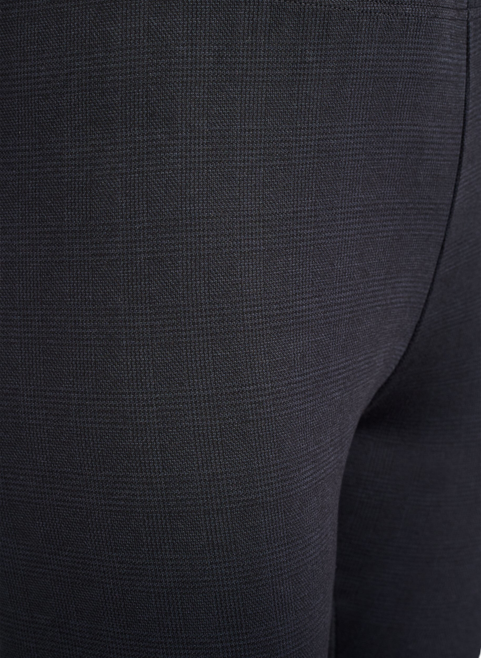 Zizzi M&oslash;nstrede leggings med regular waist, Svart, Packshot image number 2