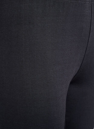 Zizzi Mønstrede leggings med regular waist, Svart, Packshot image number 2