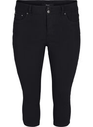 Tettsittende capribukse i viskosemiks, Black