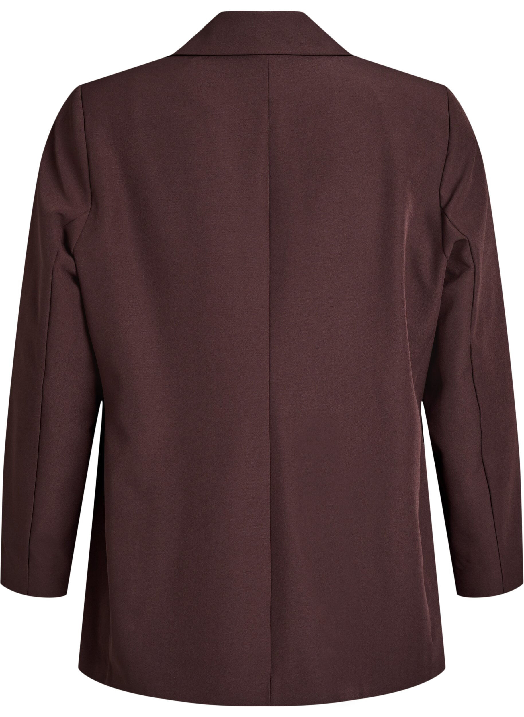 ZizziKlassisk blazer med knappelukking, Brun, Packshot image number 1