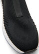 Slip-on-sneaker med bred passform, Svart, Packshot image number 3