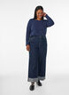 Basis jersey bluse med lange ermer, Bl&aring;, Model image number 1
