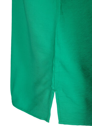 One-shoulder bluse i viskose , Deep Mint, Packshot image number 3