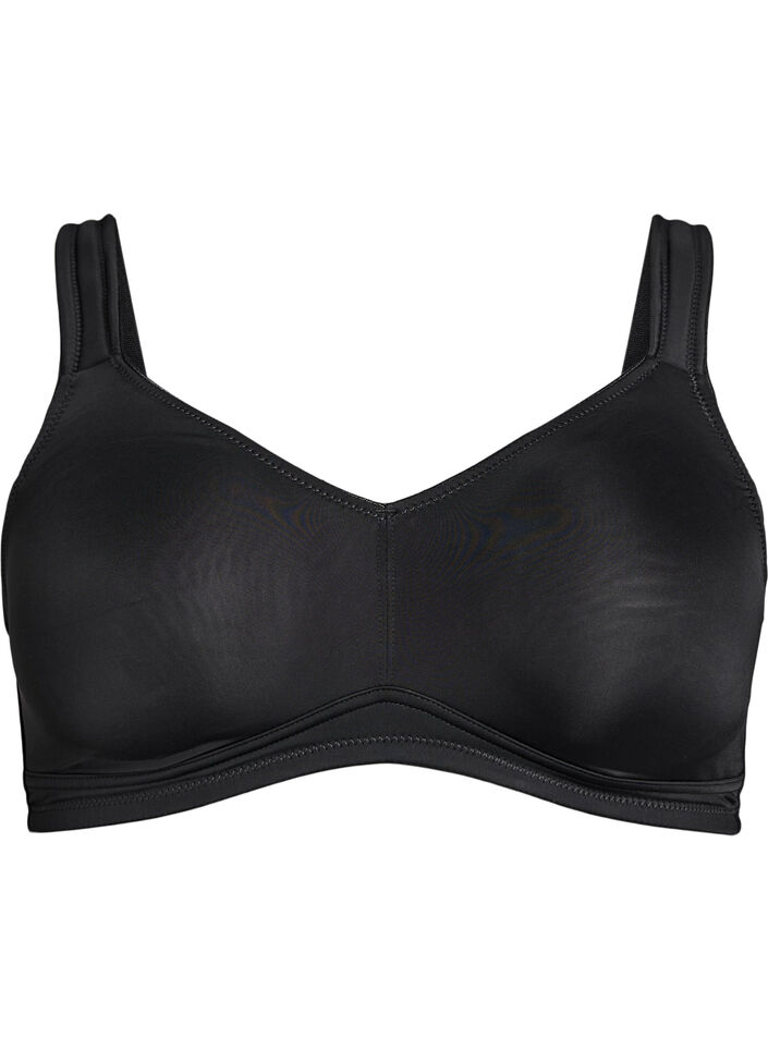 Komfort-BH med polstrede stropper, Svart, Packshot image number 0