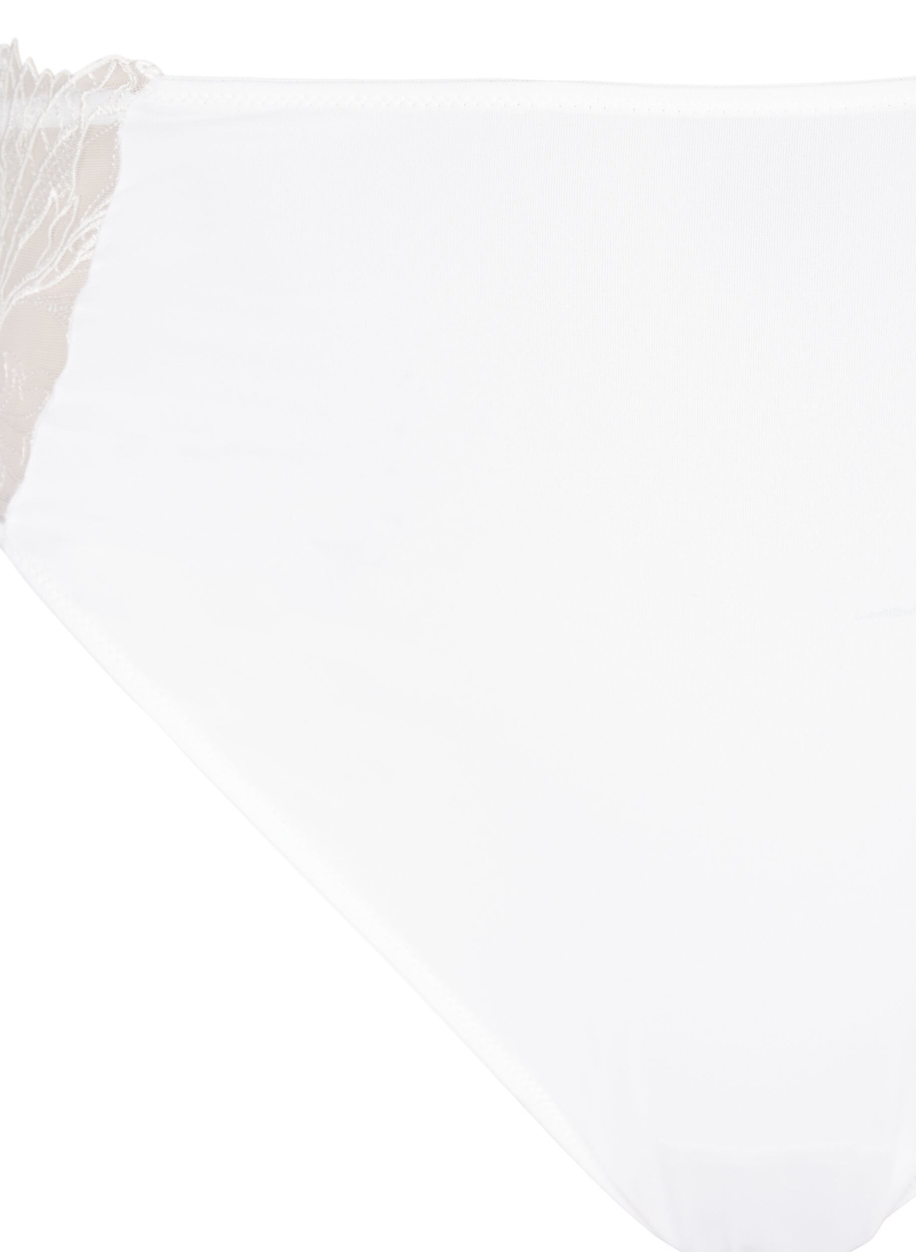 Zizzi Mikrofiberstring med blonde, Hvit, Packshot image number 2