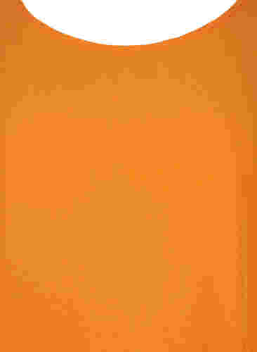 Kortermet bluse i viskose, Orange Peel, Packshot image number 2