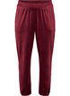 Loose fit velourbukser, R&oslash;d, Packshot image number 0