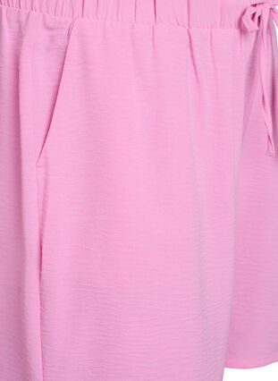 Zizzi Shorts med lommer og elastisk linning, Rosa, Packshot image number 2