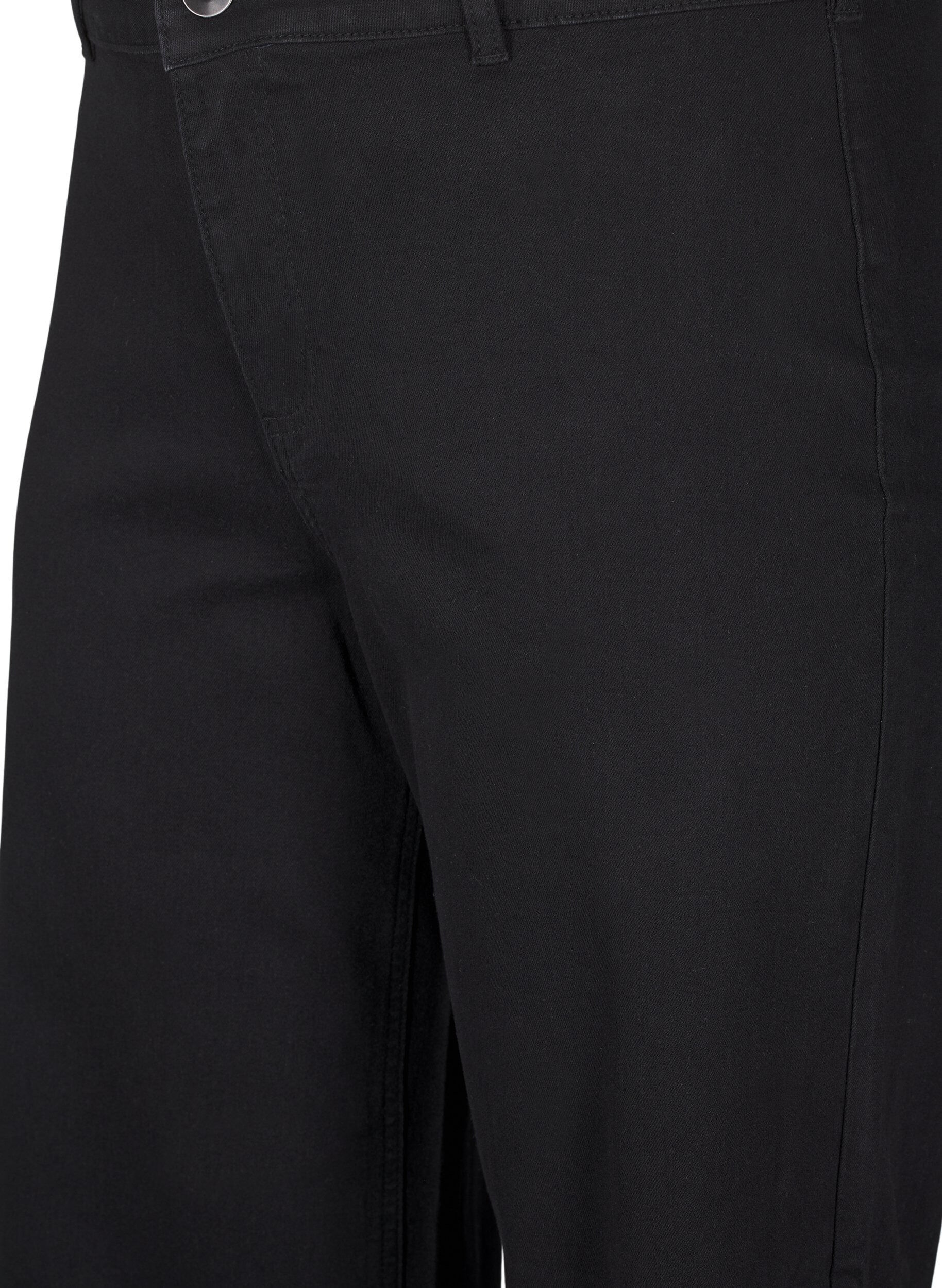 ZizziVide jeans, Svart, Packshot image number 2