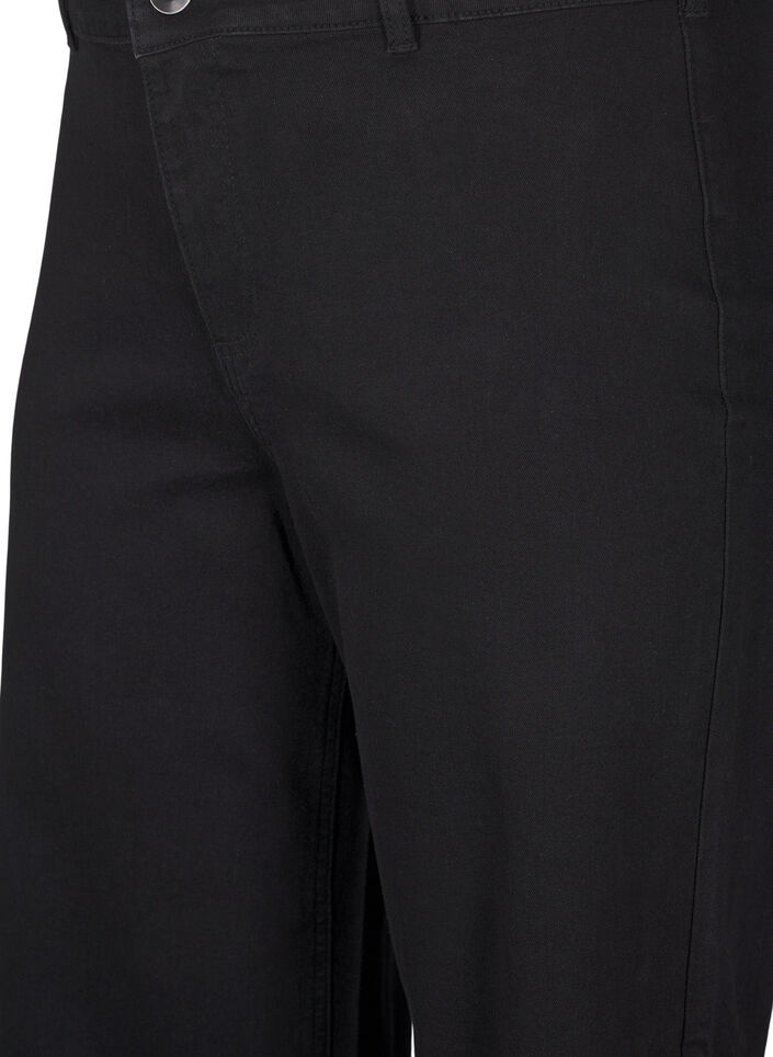 Vide jeans, Svart, Packshot image number 2