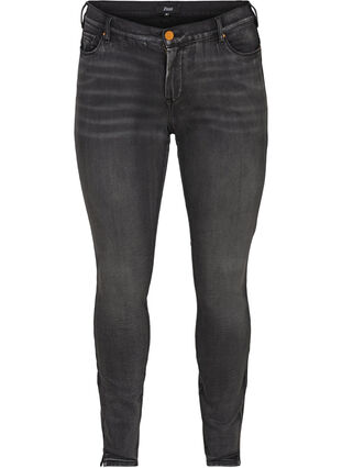 Ekstra slim Sanna jeans, Dark Grey Denim, Packshot image number 0