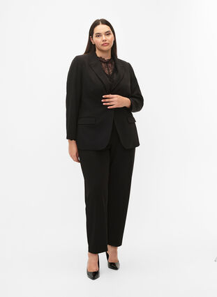 Klassisk bukse med lommer, Black, Model image number 4