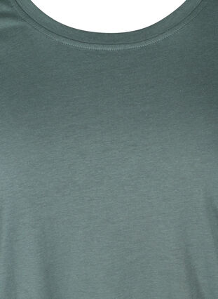 Kortermet T-skjorte med justerbar bunn, Balsam Green, Packshot image number 2