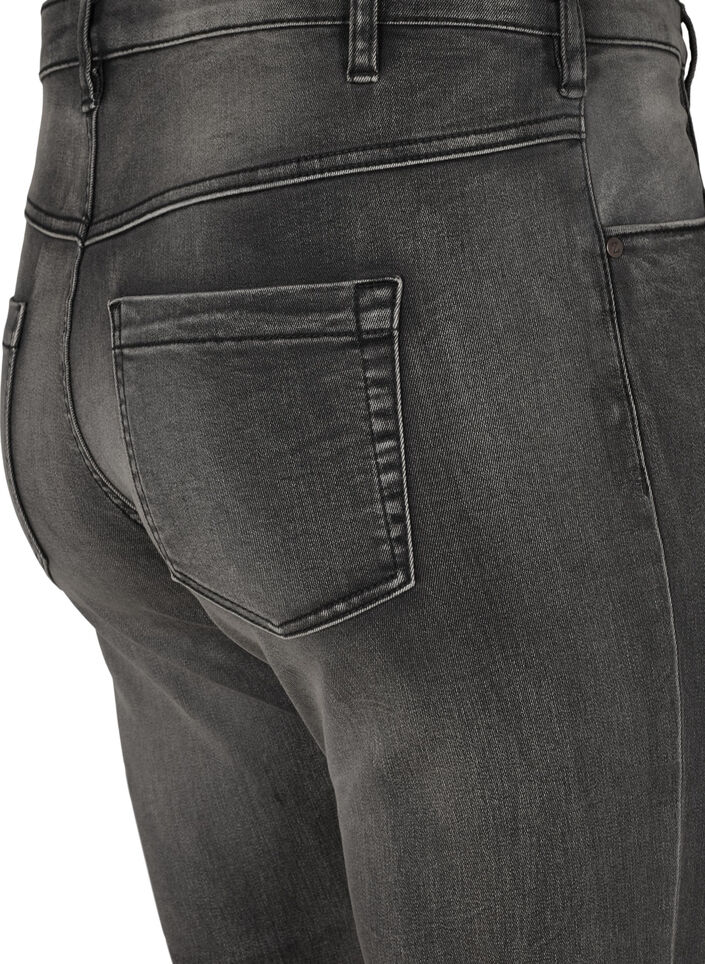 Slim fit Emily jeans med normal midje, Grå, Packshot image number 3