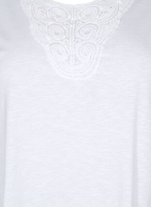 Ermeløs topp av bomull, Bright White, Packshot image number 2