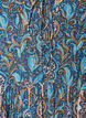 Bluse med paisleytrykk og blondedetaljer, Bl&aring;, Packshot image number 2